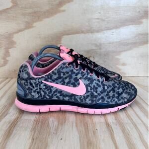 Nike -Free TR Fit 3 Print -Running Shoes -Gray/Pink -Women's - 9.5 - 555159-007